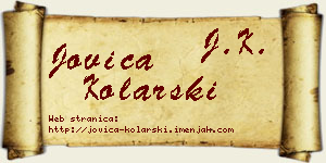 Jovica Kolarski vizit kartica